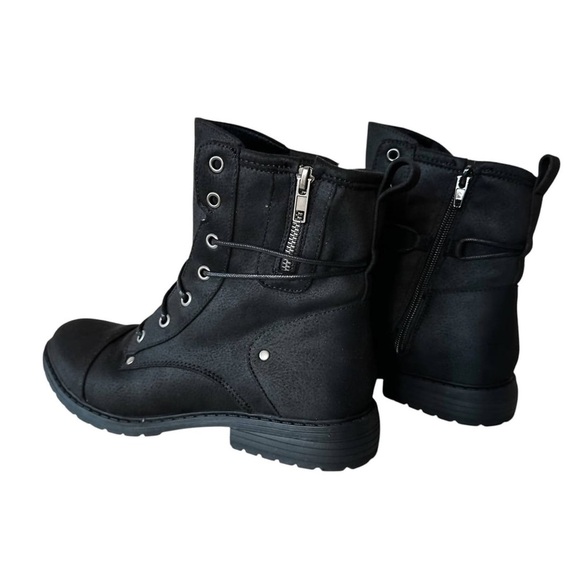 Women's Very G Kenia Black Lace-Up Ankle Boots - Picture 2 of 2